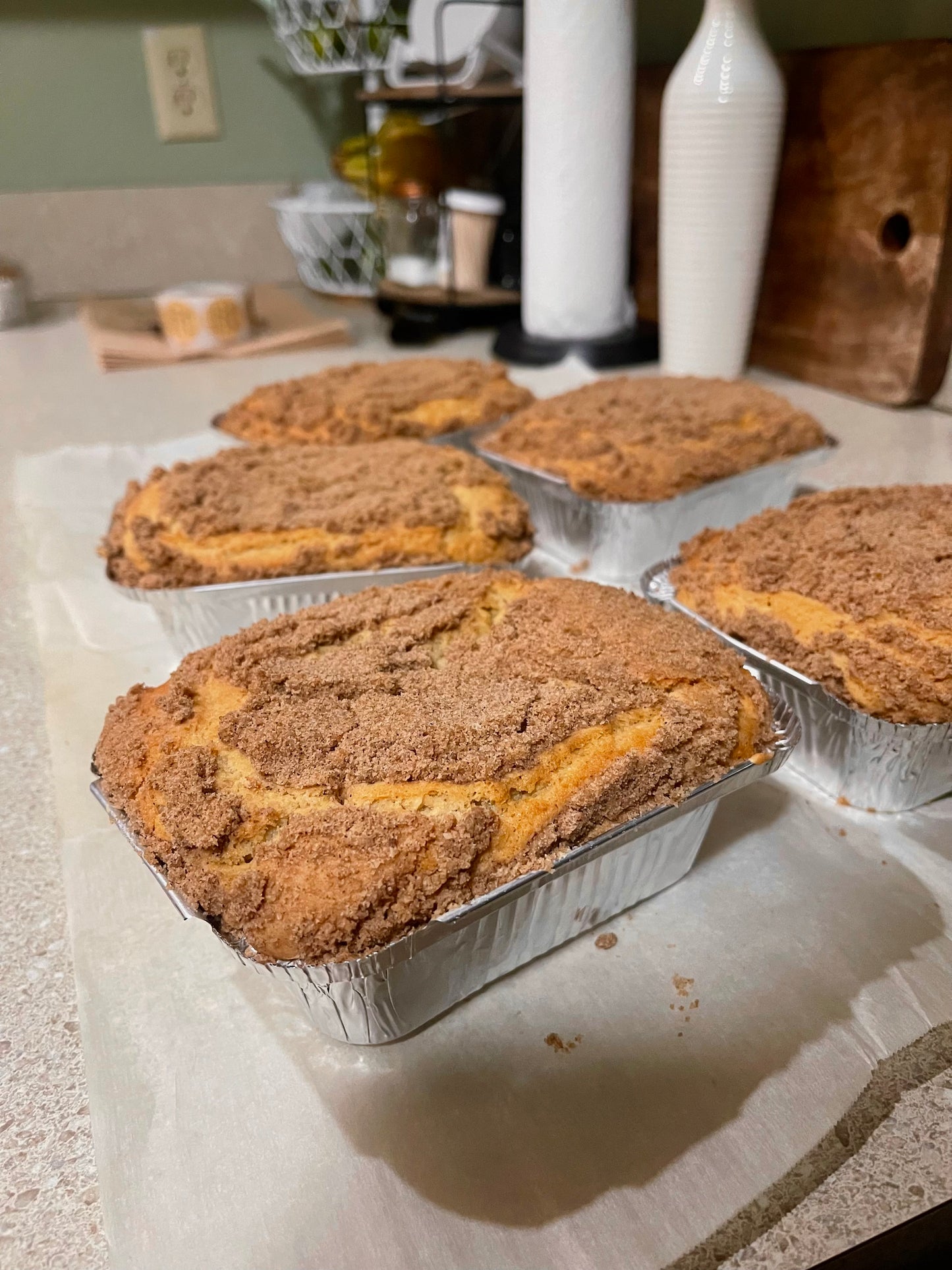 Gluten Free Coffee Cake Loaf